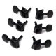 thumbnail image 3 of Sintonizadores de Teclas de Afinación Semicerradas 3L 3R de 6 Piezas para Piezas de Guitarra Acústica / Eléctrica - Negro, se describe Hugo Guitarra Semiclosed Clavijas de sintonización, 3 of 10