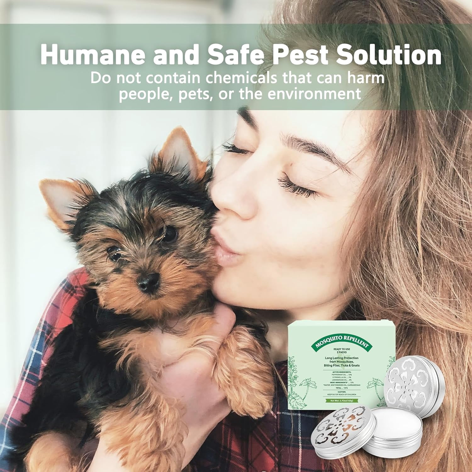 Mosquito Repellent, Peppermint Oil to Repel Mosquito, Ticks, Gnats and Pest, Insect Repellent for Indoor and Outdoor, 2 Pack