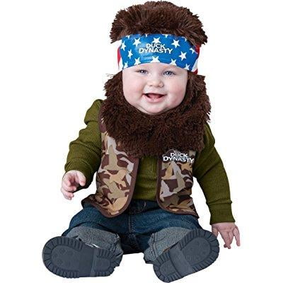 duck dynasty baby infant costume willie (brown beard & bandana) - infant