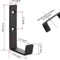thumbnail image 2 of 6Pcs Heavy Duty Wall Hooks, J Hooks for Garage, Universal Black Screw-In Hooks, Coat Racks, Strong Coat Hooks, for Hanging, Garage, Wall Mount for Bulky Objects, 2 of 5