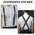 thumbnail image 4 of Men's 2 Inch Heavy Duty Suspenders，Adjustable X-Back with Strong Clips for Work,Jeans,and More, 4 of 7