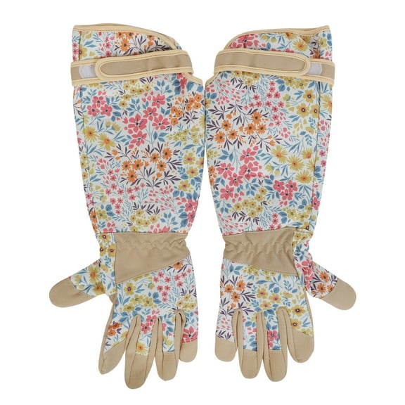 Expert Gardener Floral Pattern Rose Pick Garden Gloves