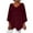 Wine, variant on Oalirro Black Womens Long Sleeve Tops Dressy V Neck Solid Womens Blouses Casual Summer