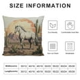thumbnail image 5 of JEUXUS  Love Live Cowgirls Retro Western Country Cowboy Horse Cactus Desert Landscape Throw Pillow Cover Decoration for Home Bedroom Living Room, Gifts Cowgirl Teen Girls,, 5 of 5
