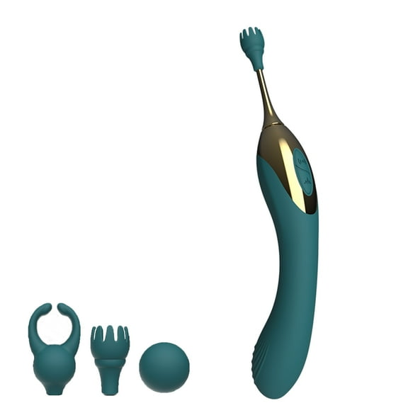 Wand Vibrator, Vibrating Bullet Soft Touch Massager, Body Massager Attachment, 10 Vibration Settings, Waterproof