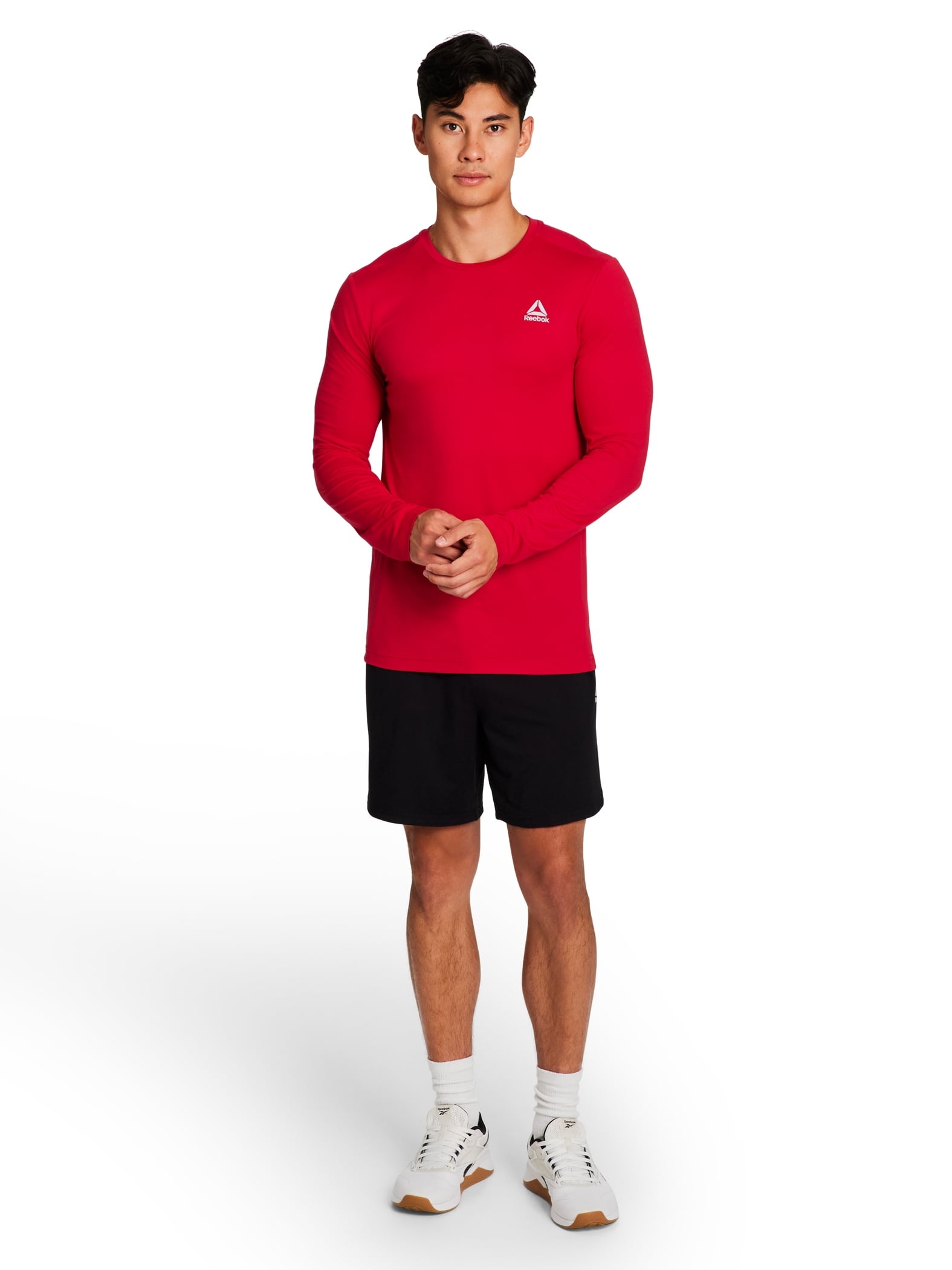Reebok Men's and Big Men's Legacy Core Long Sleeve Tee Shirt, Sizes XS-5XL