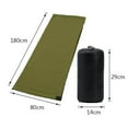 thumbnail image 2 of Doublure de Sac de Couchage en Molleton Doux Affaires Pêche Jogging Course Sport Randonnée Thermique Couverture de Camping Vert Foncé, 2 of 9