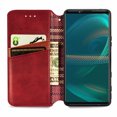 thumbnail image 5 of Case for Sony Xperia 5 III Flip Cover Wallet Flip Cover Magnetic Protective - Red, 5 of 5
