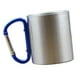 thumbnail image 4 of 2x Taza de Doble Pared de material acero Inoxidable de Mosquetón perfecl Taza de camping plata, 4 of 7