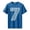 Blue, variant on Yifymode Men's Cotton Crew Neck Short Sleeve Tee, Large Number 7 Graphic Comfortable Casual Daily Top Army Green M