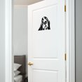 thumbnail image 3 of WIRESTER Clear Decal Vinyl Wall Sticker Decoration for Home Office Living Room Wall - Black Basset Hound Dog, 3 of 7