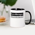 thumbnail image 3 of CafePress - Micro Managers: Getting The Little Things Done! Mu - 11 oz Ceramic Mug - Novelty Coffee Tea Cup, 3 of 4