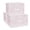 White Red-3PCS, variant on Medium Canvas Storage Baskets White Grid-3PCS Fabric Organizing Bins