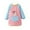 Light Blue, variant on OOOUM Big Kids Raglan Long Sleeve Painting Apron Classic Fit Crewneck Cute Cartoon Graphic Artist Smock Modest Fashionable Drawing Cover Up Pink M(80-100)