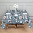 thumbnail image 3 of Pioneer Flower Floral Print Pattern Square Tablecloth,Waterproof Square Table Cover,Wipeable Spillproof Washable Table Cover for Home Kitchen Party Decor 42"X42"(107x107cm), 3 of 6