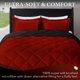 thumbnail image 2 of Set de edredón Downluxe Twin Rojo/Negro con 1 funda de almohada, 2 of 6