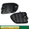 thumbnail image 5 of For X3 F25 X4 F26 Right Front Bumper Closed M Grille Fog Lamp Frame Bezel 51118056942, 5 of 5