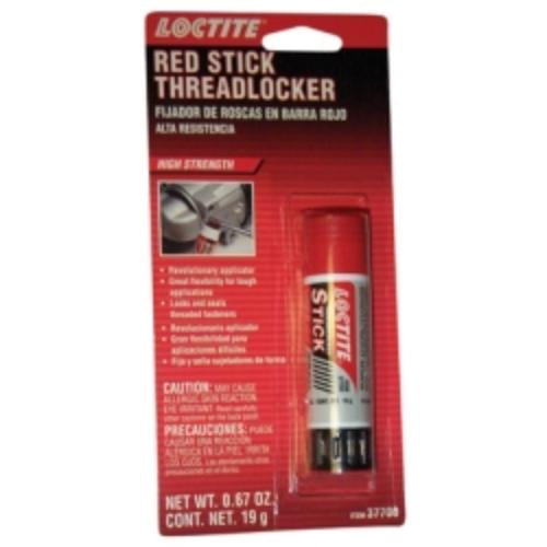 Loctite 37700 Thread Locker Stick, Red, High Strength, Locks And Seals