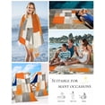 thumbnail image 5 of Burnt Orange Beach Towels Oversized Super Absorbent,Grey Modern Abstract Art Oil Painting Geometric Lightweight Bath Towel Quick Dry Sets For Bathroom/Pool/Rv Camping/Beach Play/Gym Room 23"x47", 5 of 8