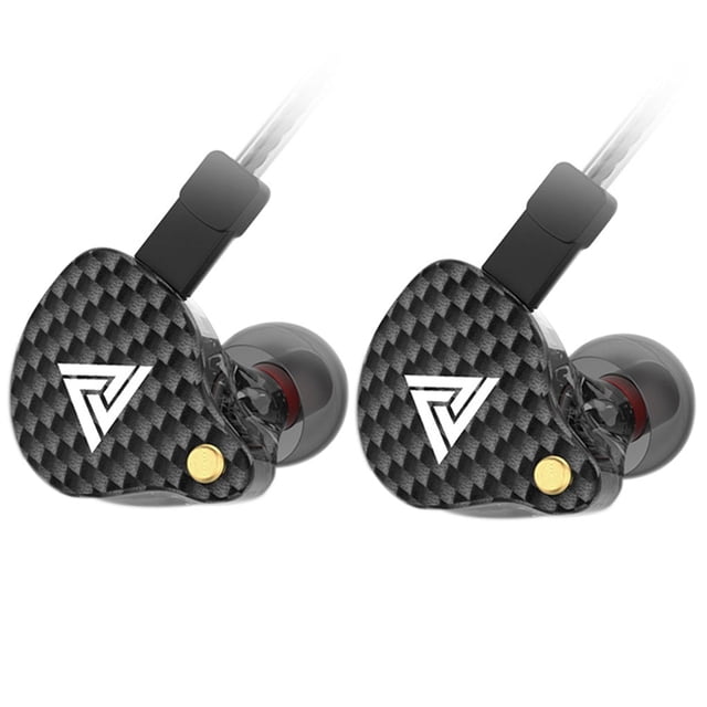 Injueey Auriculares VK4 de 3,5mm con cable en la oreja, auriculares HIFI con micrófono, Cable desmontable, deportes, correr, videojuegos, teléfono Cables de audio/vídeo Negro 1.2 m