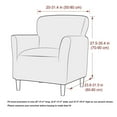 thumbnail image 2 of Stretch Mid Century Modern Armchair Slipcover 1-Piece Jacquard Accent Chair Covers with Arms Soft Waterproof Chair Slipcovers for Living Room Furniture Protector Office Reception Reading, 2 of 7