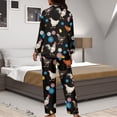 thumbnail image 7 of Kuiaobaty Rooster Chicken Daisy Womens Christmas Pajamas Breathable Nightwear Long Sleeve Top and Pants Sleepwear Sets Lounge Wear Outfits for Women Girls, M, 7 of 7