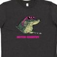 thumbnail image 4 of Inktastic Gator Country Sunny Gator in Pink Sunglasses Youth T-Shirt, 4 of 5