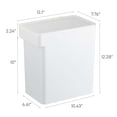 thumbnail image 7 of Yamazaki Home Pet Food Storage Container - Cat And Dog Food 3 Gallon Holder Bin With Transparent Lid And Handle, Plastic, Large, 15 lbs. | 3.2 gallons | 12 quarts, Airtight, Sloped Interior, Handle, 7 of 7