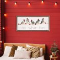 thumbnail image 2 of Stupell Industries Oh What Fun Holiday Birds Brown Framed Floater Canvas Wall Art, design by Livi Finn, 14 x 31, 2 of 9