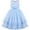 Blue, variant on Girls Dress Blue Bow Tie Party Pageant Ball Gown Wedding Princess 8 Years