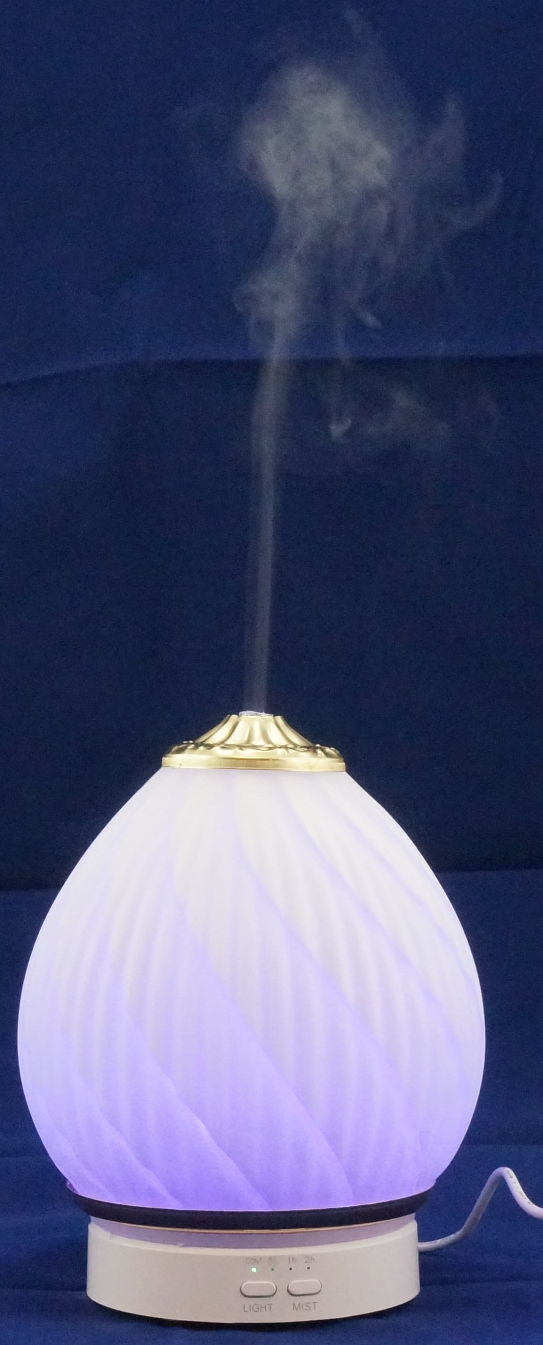 K-Cliffs Essential Oil Diffuser Ultrasonic Aromatherapy Stress Relaxing Humidifier 7 Colors Changing Adjustable Mist Mode Safe Waterless Auto Shut Off Office Home Yoga Spa Gold