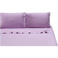 thumbnail image 3 of - Embroidery 4-Piece Bed Sheet Set with Deep Pocket Fitted Sheet \u2013 Ultra Soft Brushed Microfiber Bed Sheets, Wrinkle, Fade and Stain Resistant (Full/Double, Purple), 3 of 6