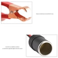 thumbnail image 3 of LHCER Car Cigarette Lighter Female Socket Adapter to Battery Clip Clamp Cable, Cigarette Lighter Socket to Clip Cable, Cigarette Lighter Socket to Battery Clip, 3 of 8