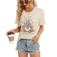 thumbnail image 3 of Magical Shirt for Women Magic Kingdom T Shirt Cute Castle Graphic Tee Family Holiday Vacation Short Sleeve Tops, 3 of 7
