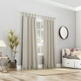 thumbnail image 6 of Sun Zero Brant Energy Saving Blackout Tab Top Curtain Panel, 40"X95", Pearl, 6 of 9