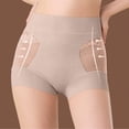 thumbnail image 2 of Rohuuque Women's Lace Panties Body Shaper Tummy Control Panties Curvy Butt Lifting Boyshort Breathable Underwear Khaki, 2 of 4