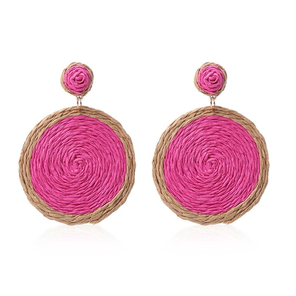 Qarigey 1 par de pendientes de gota para mujer, pendientes de gota para playa, vacaciones, fiesta, baile, novias, joyería de moda, regalo para mujer, Ropa, zapatos y accesorios Miscelánea Rosa roja Qarigey AP011239-03