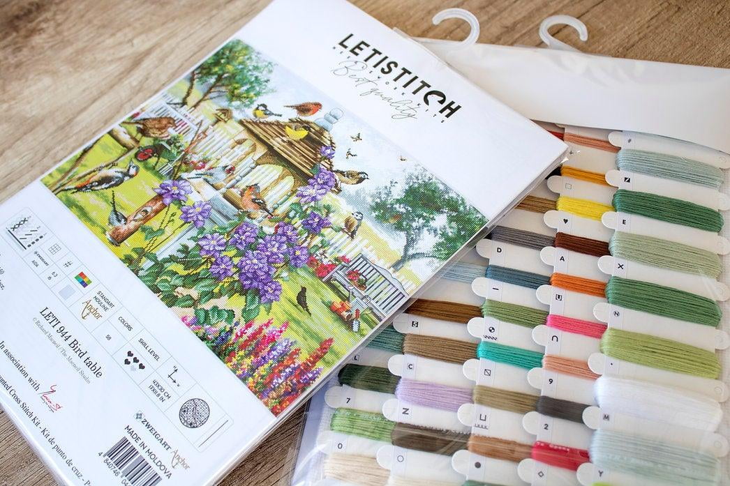 Letistitch Bird Garden Counted Cross-Stitch Kit