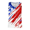 thumbnail image 4 of BLTIBY Womens Blouse Summer Sleeveless V Neck Independence Day Printed Vest Shirts Loose Novelty T-Shirts Fashion Pullover Tops Multicolor 3 XXL, 4 of 4
