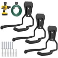 thumbnail image 3 of NUAHRHY 6pcs Garage Power Tool Hook Set Wall Mounted Power Tool Hanger Heavy Duty Garden Tool Organizer Rack String Trimmer Storage Hanger Support 55lbs Max Utility Hooks for Power Tool, 3 of 5