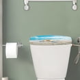 thumbnail image 2 of Renewold Starfish Shell Beach Printed Toilet Tank Lid Covers Stretchable, Non-Slip Washable Toilet Dust Cover for Home Bathroom Decoration Accessories, 2 of 6
