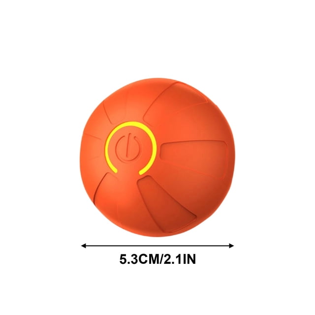 Juguetes para Perros Interactivos Bola de Perro Que Rebota Pelota de Mascota Recargable de Juguete para Perros Pelota de Perros Inteligentes Bola de Rodamiento Activa Recargable con Luz Extraíble Pelo