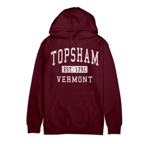 Topsham Vermont Classic Established Premium Cotton Hoodie
