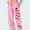Pink, variant on Aueoeo Women's Jogger Pants Cute Claws Printing Wide Leg Pants High-Waisted Drawstring Casual Sweatpants With Pockets Gray S