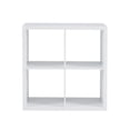thumbnail image 3 of Linon Lane Four Cubby Open Back Storage Cabinet in White Wood, 3 of 14