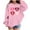 07-Pink, variant on Atogsazn Kids Girls Valentines Day Hoodies Children Casual Hearts Long Sleeve Pullover Sweatshirt Fleece Outfit Outerwear Tops 05-White 7-8 Years Fashion