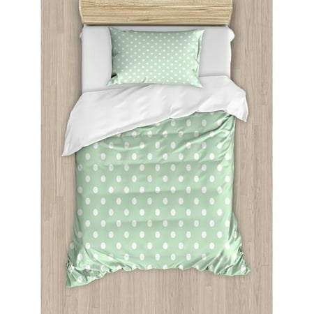 Ambesonne Classical Old Fashioned Polka Dots Pattern On Fresh