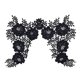thumbnail image 1 of Apliques de Escote Sunnimix 1 Par Bordado Negro, 1 of 8