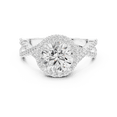 thumbnail image 2 of Zuwelria 1.98 Carat Beautiful Round Cut | D/VVS1 Moissanite Diamond Engagement Ring - Halo Bridal Ring - Promise Ring | 18K White Gold Over Sterling Silver | D/VVS1 Size 5, 2 of 8