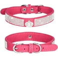 thumbnail image 2 of Small Dog Collar with Crown Rhinestone, Pretty Glitter Crystal Jewel Bling Sparkly Diamond Puppy Collars for XXS XS Small Medium Large Pet Girls Dogs Female Cats Kitten, 2 of 7